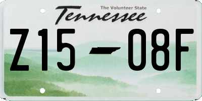 TN license plate Z1508F