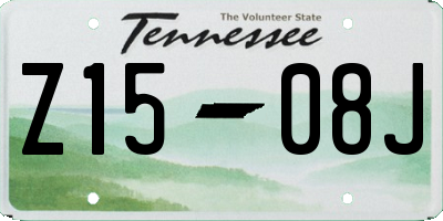 TN license plate Z1508J