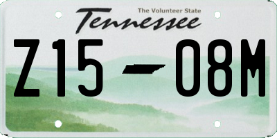 TN license plate Z1508M