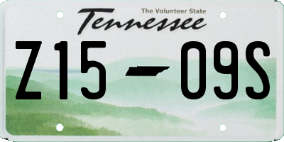 TN license plate Z1509S