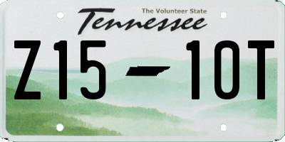 TN license plate Z1510T