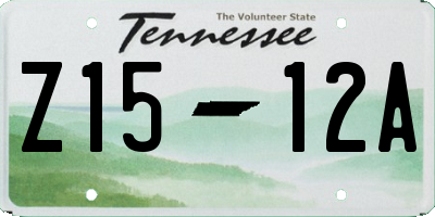 TN license plate Z1512A