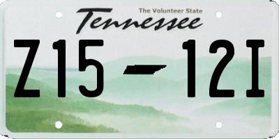 TN license plate Z1512I