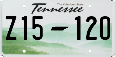TN license plate Z1512O