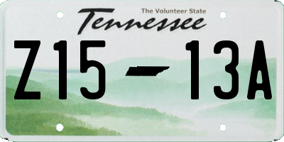 TN license plate Z1513A