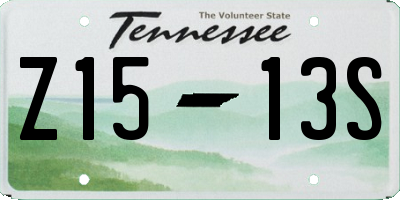TN license plate Z1513S