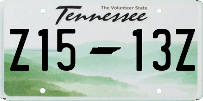 TN license plate Z1513Z