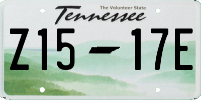 TN license plate Z1517E