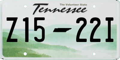 TN license plate Z1522I