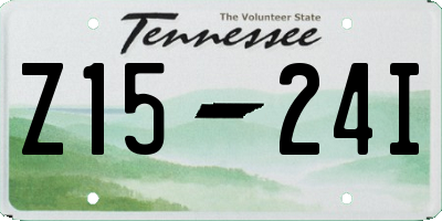 TN license plate Z1524I