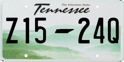 TN license plate Z1524Q