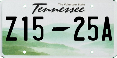 TN license plate Z1525A