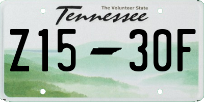 TN license plate Z1530F