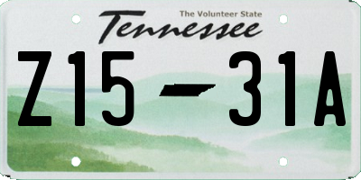 TN license plate Z1531A