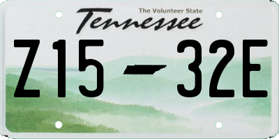 TN license plate Z1532E