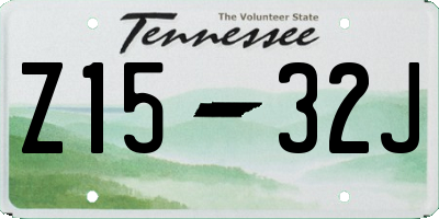 TN license plate Z1532J
