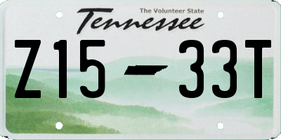 TN license plate Z1533T