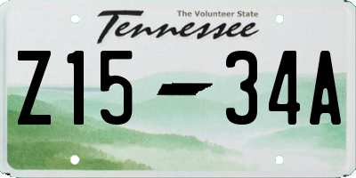 TN license plate Z1534A
