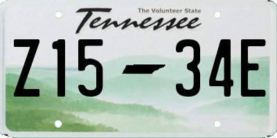 TN license plate Z1534E