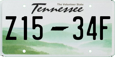 TN license plate Z1534F