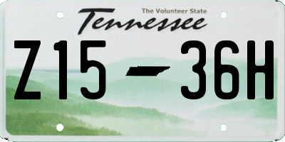 TN license plate Z1536H