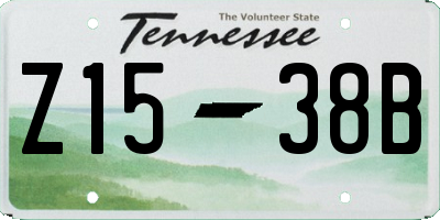 TN license plate Z1538B