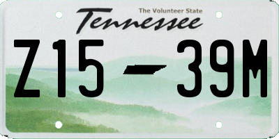 TN license plate Z1539M