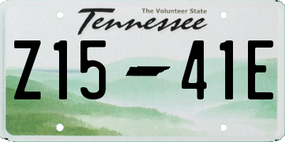 TN license plate Z1541E
