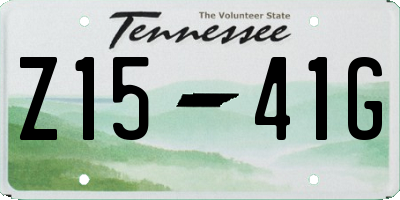 TN license plate Z1541G