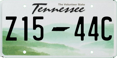 TN license plate Z1544C