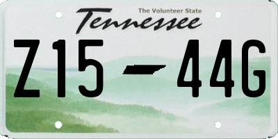TN license plate Z1544G