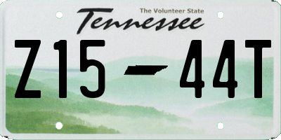 TN license plate Z1544T