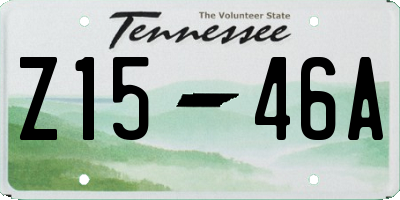 TN license plate Z1546A