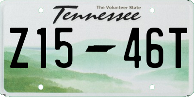 TN license plate Z1546T
