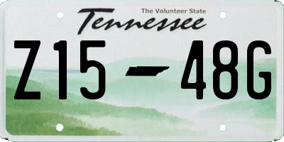 TN license plate Z1548G