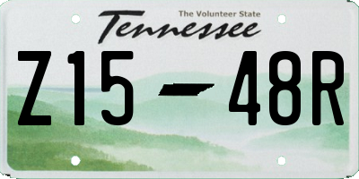 TN license plate Z1548R