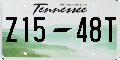 TN license plate Z1548T
