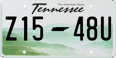 TN license plate Z1548U