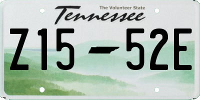 TN license plate Z1552E