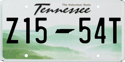 TN license plate Z1554T