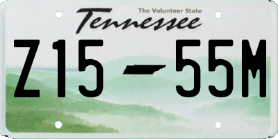 TN license plate Z1555M