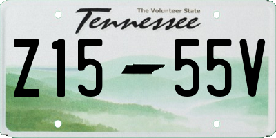 TN license plate Z1555V
