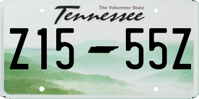 TN license plate Z1555Z