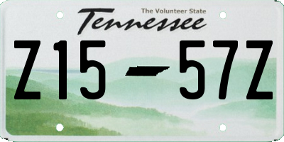 TN license plate Z1557Z