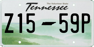 TN license plate Z1559P