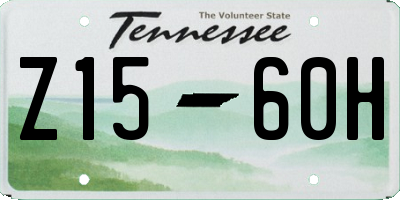 TN license plate Z1560H