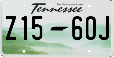 TN license plate Z1560J