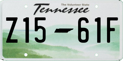 TN license plate Z1561F