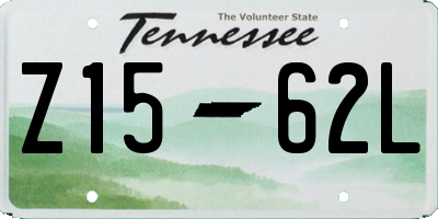 TN license plate Z1562L