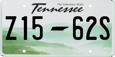 TN license plate Z1562S